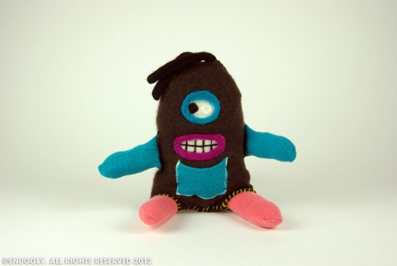Baby Dru SNUGGLY Ugly Cashmere plushy monster doll.