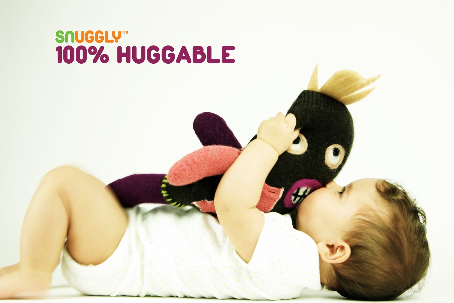 Gigi, the Scary SNUGGLY UGLY monster cashmere doll.