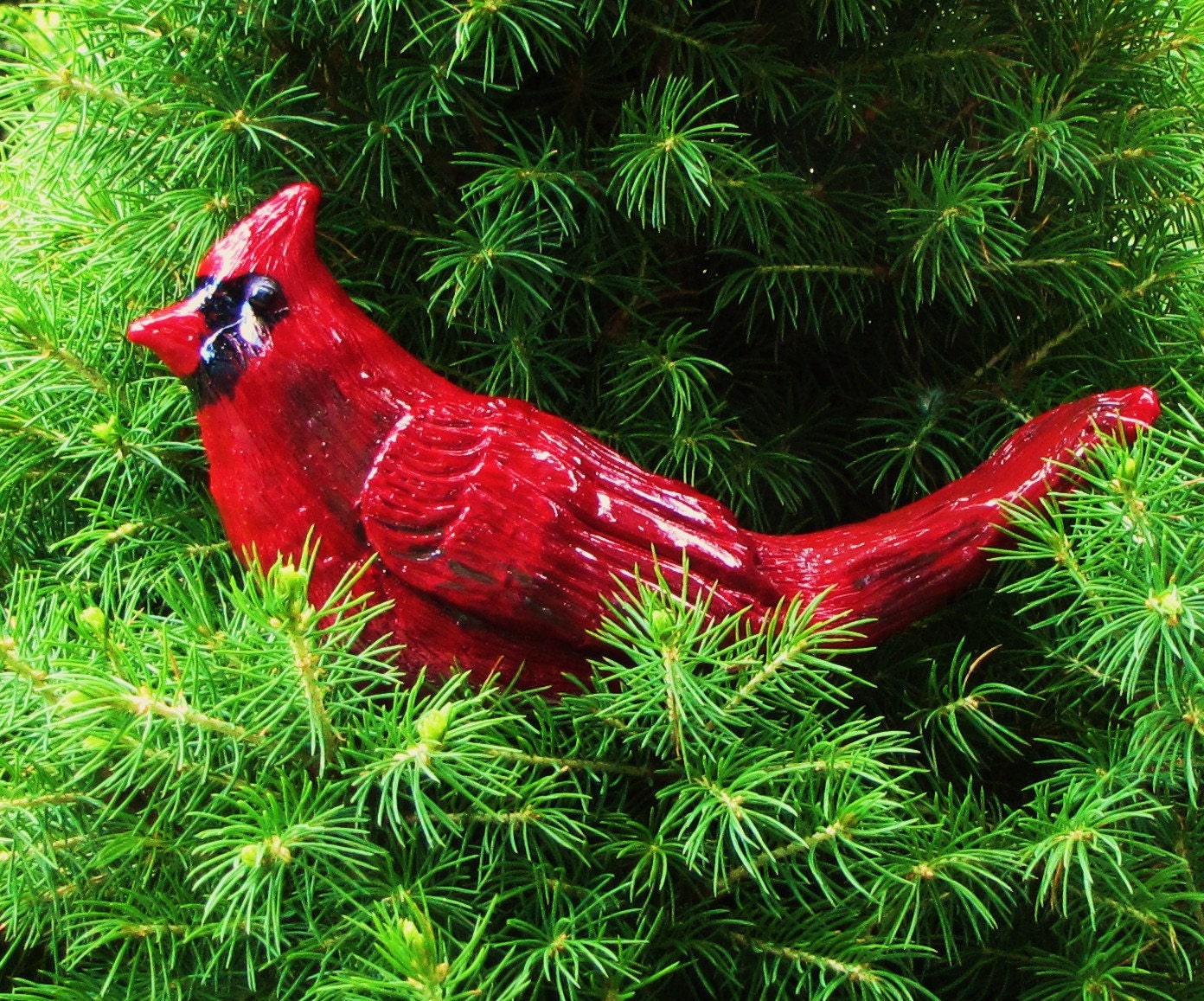 Garden Decoration- Polymer Clay Table Top Cardinal