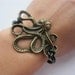 Bracelet-antique bronze octopus bracelet,octopus cuff