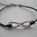 Bracelet-antique silver karma bracelet,Infinity Wish Bracelet