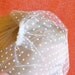 Dotty - The Chenille Dotted Tulle Cream Birdcage Blusher Veil by Leelee's Bridal Accessories on Etsy