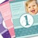 First Birthday Invitation Pretty Dots Custom Photo Printable Invitation - 1 Year Old Girl or Boy - Turqouise, Pink, Purple or Custom Color