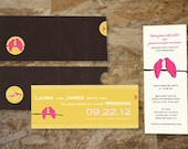 Unique Wedding Invitation - The Slider: Lovebirds