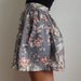 100% cotton high waisted floral skirt