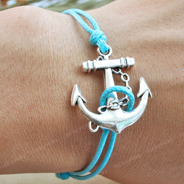 Bracelet-Anchor bracelet-vintage anchor bracelet