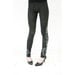 Mossy stone- dark green leggings with cute couple catcing diamond print