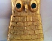 Vintage 60's OWL PIN groomsmen boutonniere hipster wedding rustic wedding off beat wedding woodland wedding flower girl spring trends