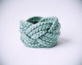 choose your color / ONE wool & acrylic turk head knot bracelet