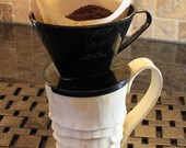 Cup for coffee, tea...  White / Cream color, hand built out of clay