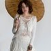 Rose Mesh Lace Top Cropped Jacket, Romantic blouse, Made to order, Custom made top