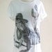 Chameleon Sugar palm leaf Cowboy Animal Style Unisex T-shirt White T-Shirt Screen Print Size M
