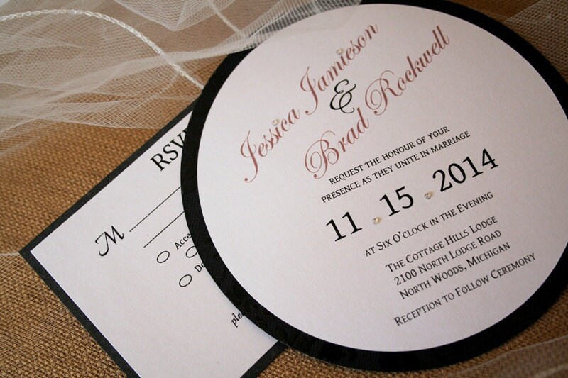 Circular Wedding Invitations