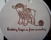Knitting Assortment Gift Tags - Thank you Etsy tags, merchandise