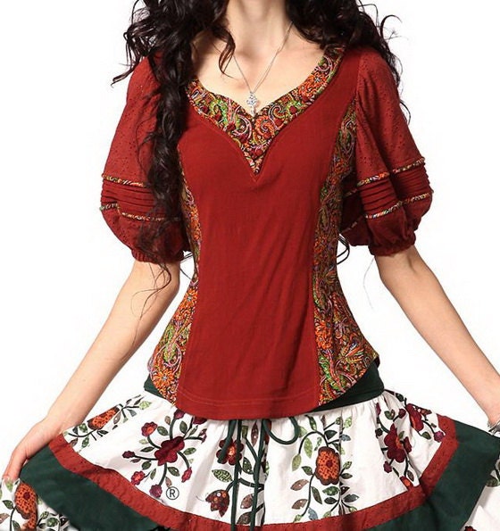Scandinavian Love Puff Sleeve Shirt