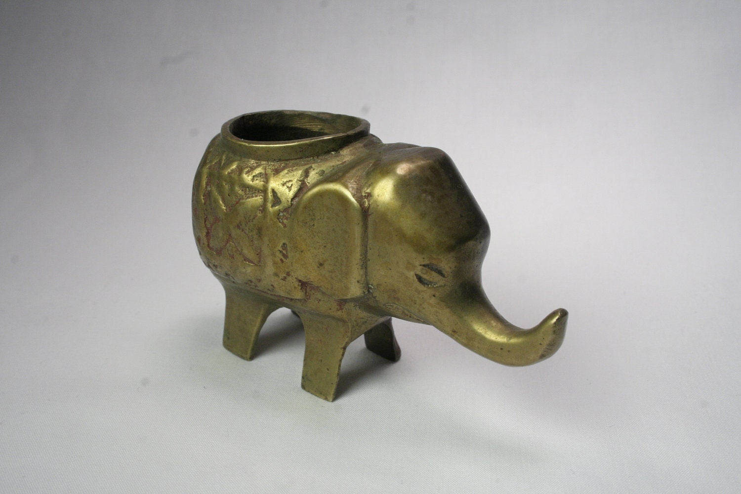 Small Brass Elephant- Free Shipping
