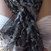 Grey - Elegance Shawl / Scarf with Lacy Edge