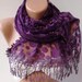 Tulle Scarf Purple and elegant