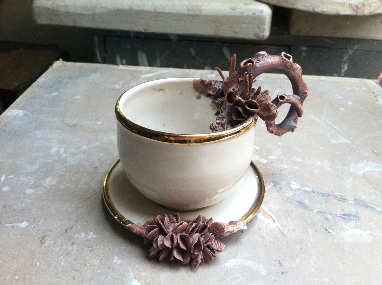 Bottom Feeder Cup and Saucer