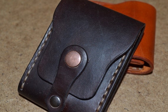 Leather Wallet-Men Wallet-Leather Card Holder Leather-Handmade Dark brown