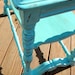 Antique Cottage Shabby Chic, Turquoise Side Table Distressed Nightstand