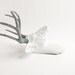 Fake Deer Head - The Helena - White W/ Gray Antlers Resin Deer Head- Stag Resin White Faux Taxidermy