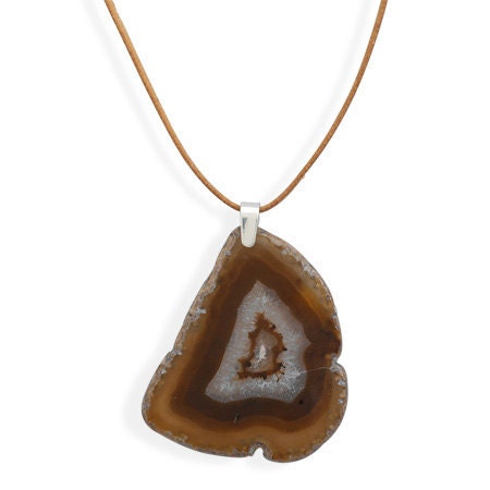 Tan Leather Necklace