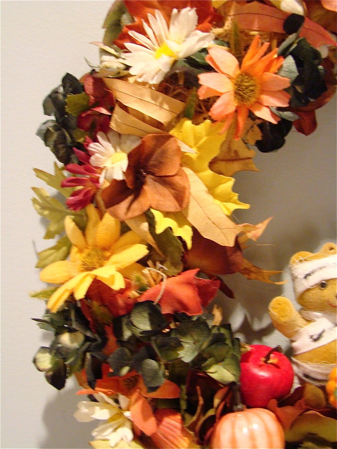 Mummy Bear Straw wreath