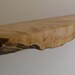 live edge maple shelf