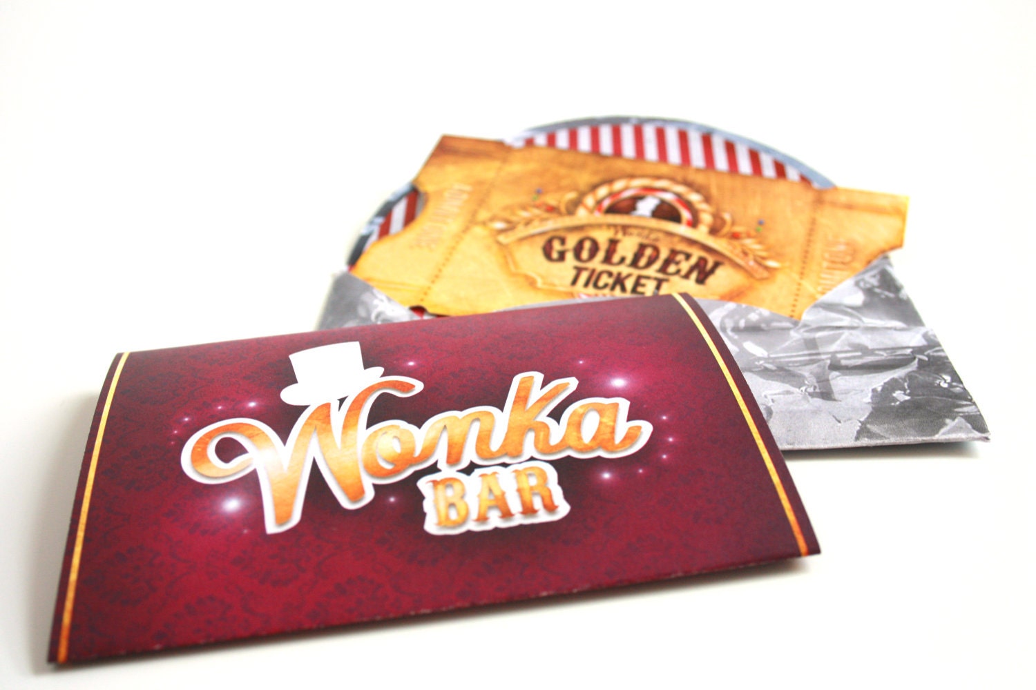 The golden ticket - PDF printable invitation/giftcard