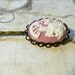 Skeleton Cameo Bobby Pin in White and Light Pink by vintagerust