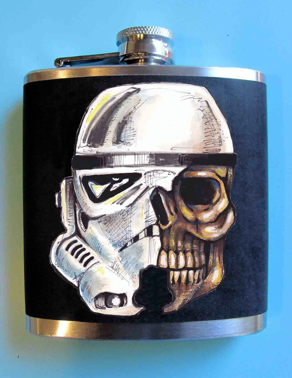 Star Wars Flask - Stormtrooper Skull