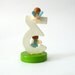 Vintage wooden handpainted birthday number Three year