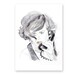 Fashion portrait woman ART PRINT 13X19 original watercolor painting illustration home wall decor modern contemporary reproduction poster