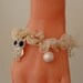 Ivory Bracelet with Pearl Beads and Owl Item