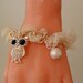 Ivory Bracelet with Pearl Beads and Owl Item