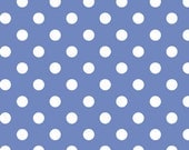 Happy Dots Blue from Children on Parade by Sarah Jane for Michael Miller 1/2 Yard Cut