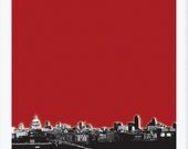 London Red Screenprint