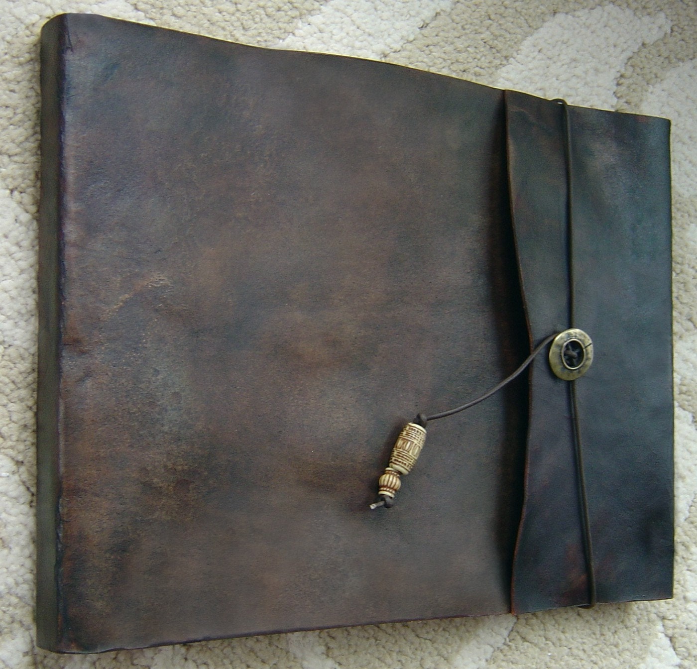 Large Refillable Leather Sketchbook - Warm Brown, Journal, Notebook, Sketch Pad, Photo Album
