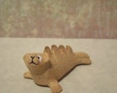 Seal Upcycled Figurine Miniature Statue OOAK Polyclay Animal Sculpture Art Geekery