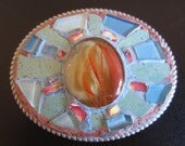 Sun Spot Mosaic Belt Buckle