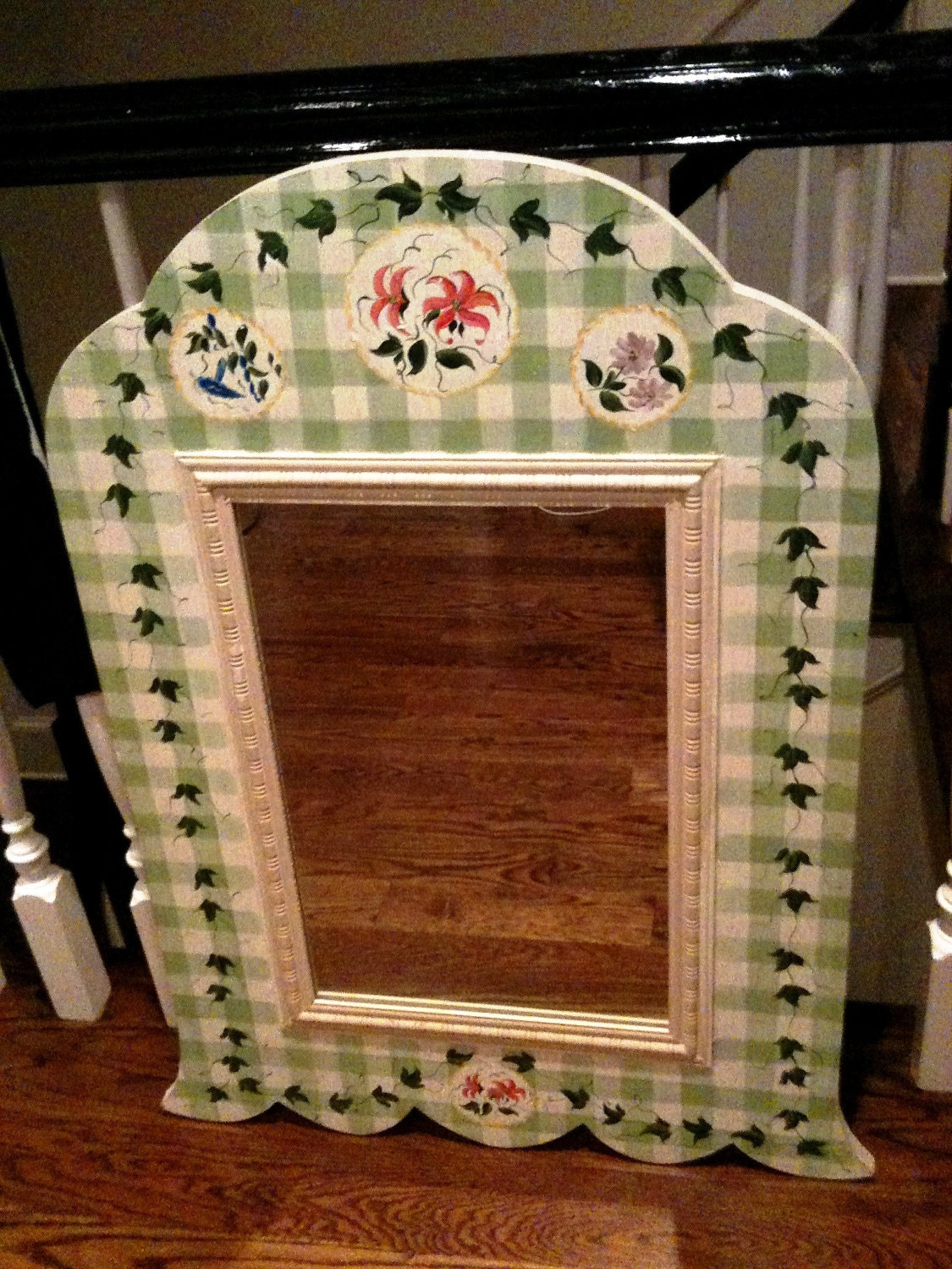 HAND PAINTED Mirror