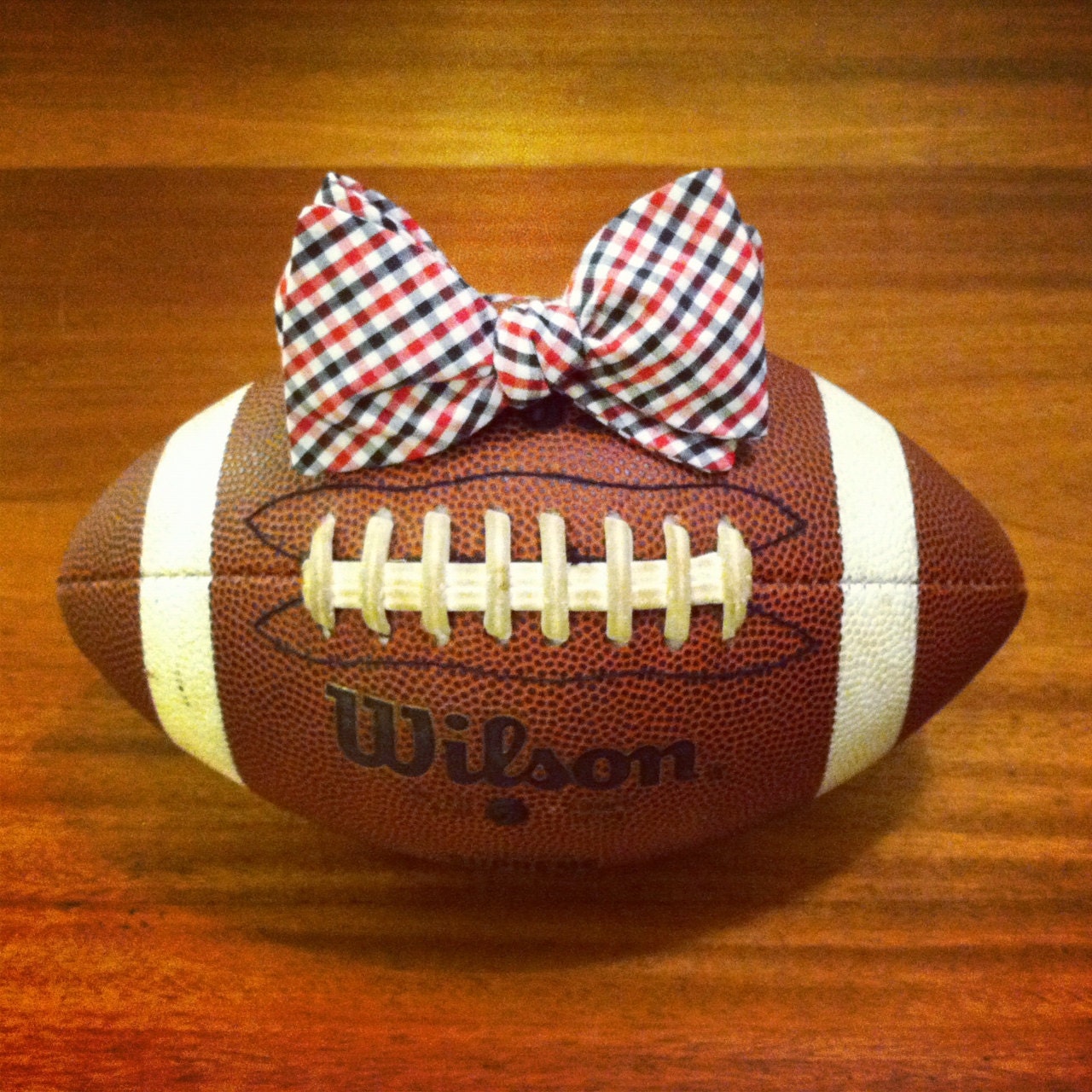 Red & Black Gingham Bow Tie