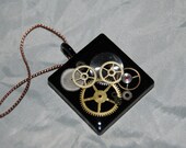 Clock Gears Steampunk Square