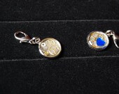 Zipper Pulls Pair Gears and Heart