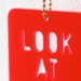 Necklace, Look At My Shoes, fluorescent red