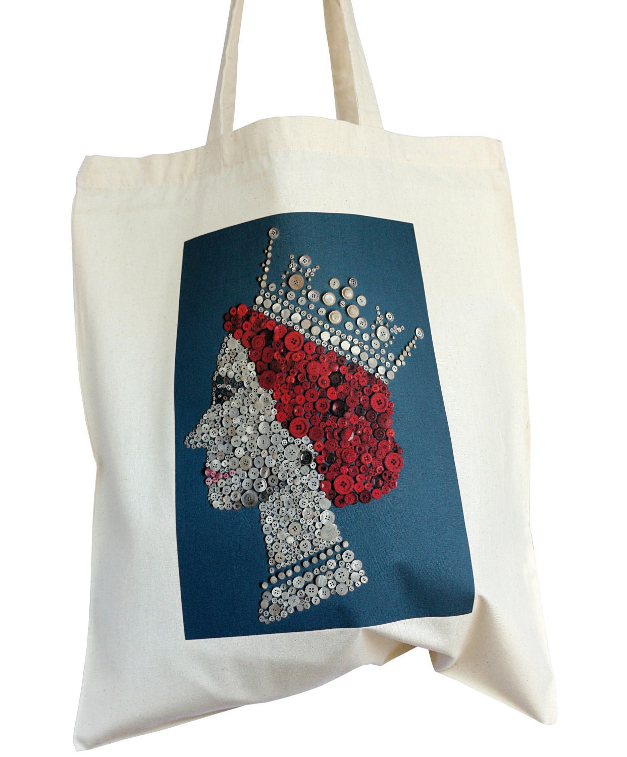 The Pearly Queen cotton tote bag