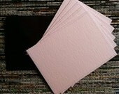 Stationery Set of 5 SEWN Note cards w/envelopes