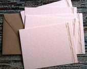 Stationery Set of 5 SEWN Note cards w/envelopes