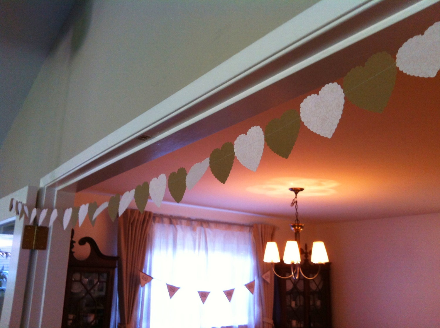 Paper Garland / Paper Bunting / Banner Paper Hearts